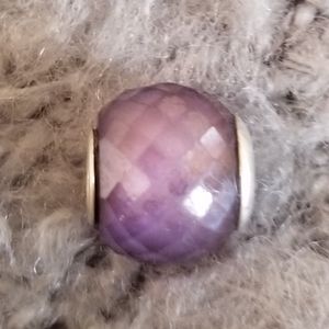 Purple Spacer Pandora Charm Sterling Silver